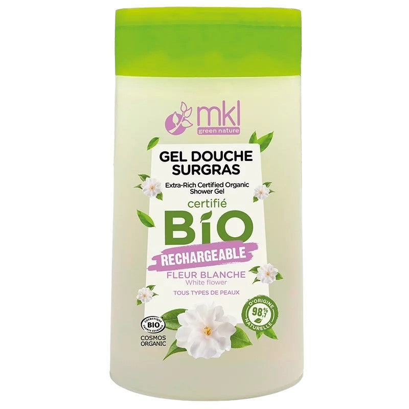 Gel douche BIO fleur blanche - 200ml - MKL Green Nature