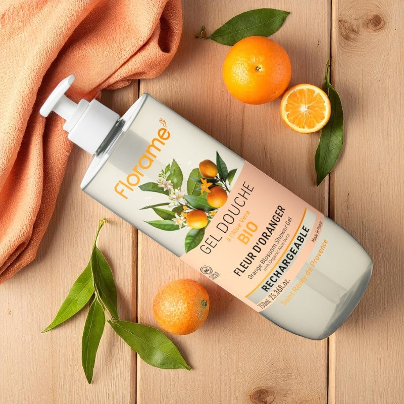 Gel douche bio fleur d oranger 750 ml florame 3