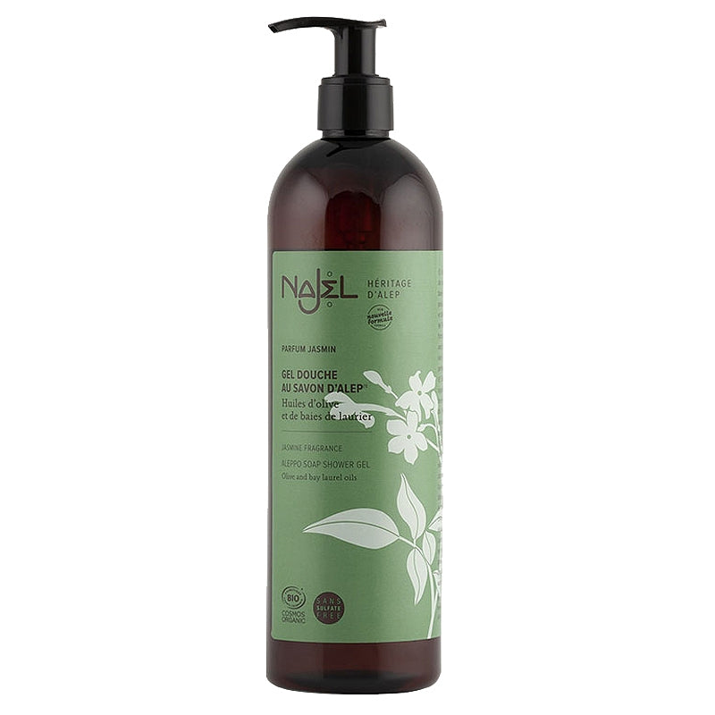 Bio-Duschgel mit Aleppo-Seife und Jasmin – 500 ml – Najel