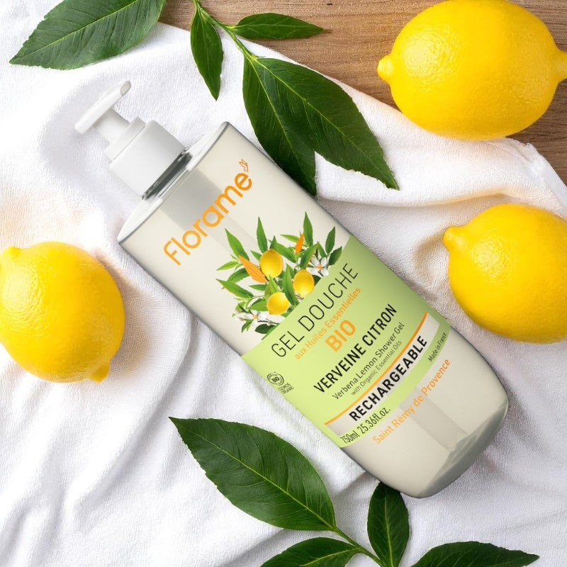 Gel douche bio verveine citron 750 ml florame 3