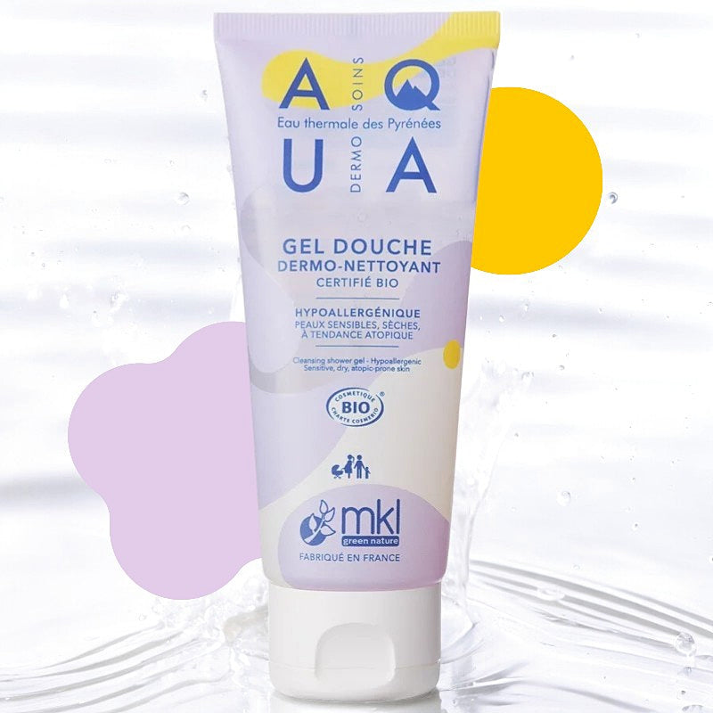 Gel douche dermo-nettoyant BIO eau thermale - 100ml - MKL Green Nature