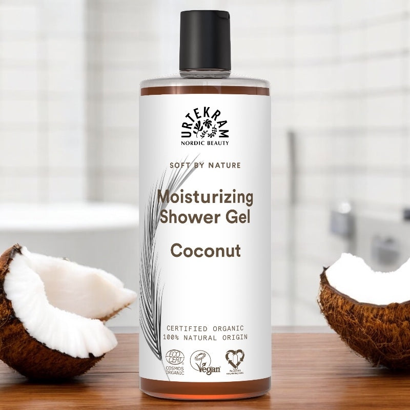 Bio-Kokosnuss-Duschgel mit Feuchtigkeitspflege - 500 ml - Urtekram