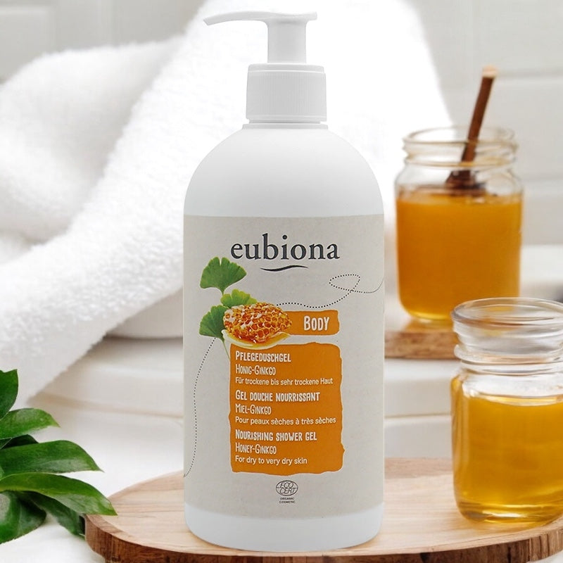 Pflegendes Bio-Duschgel mit Honig und Ginkgo – 500 ml – Eubiona