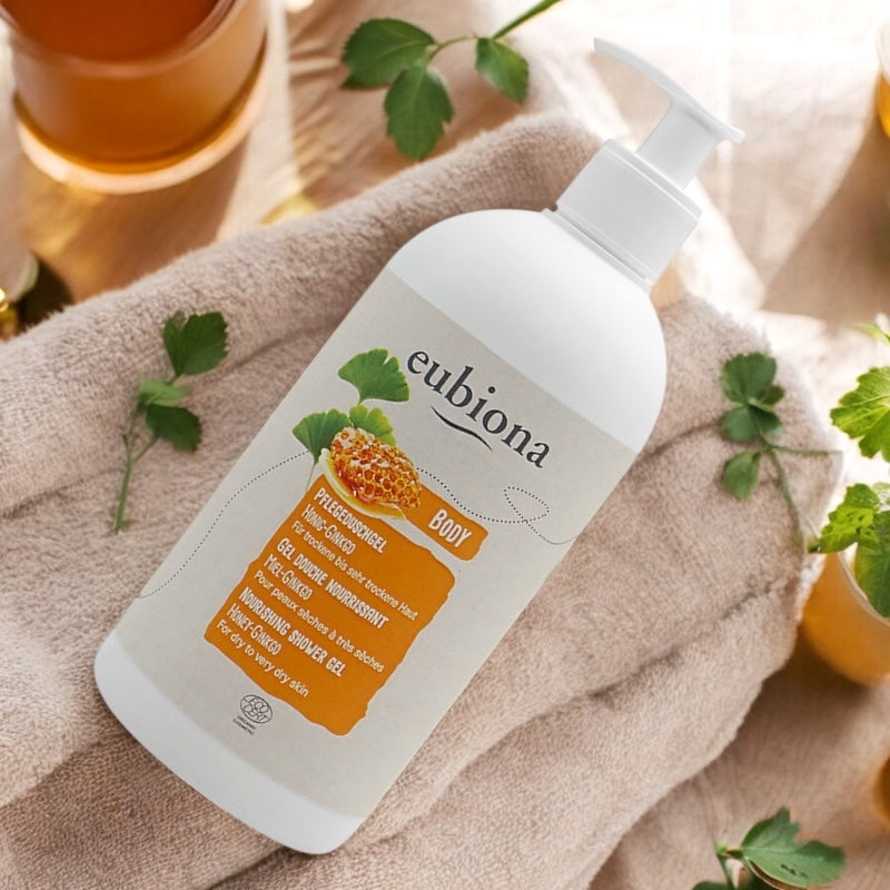 Pflegendes Bio-Duschgel mit Honig und Ginkgo – 500 ml – Eubiona