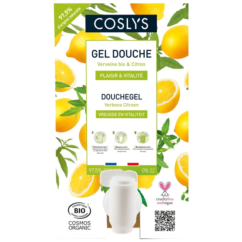 Gel douche plaisir & vitalité BIO verveine & citron - 10kg - Coslys