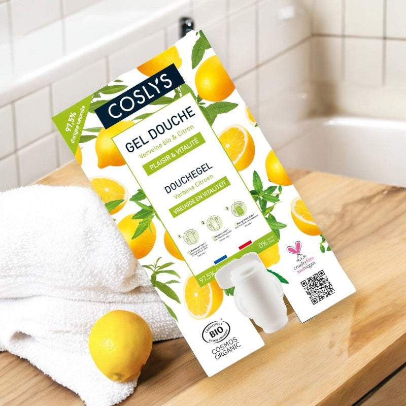 Gel douche plaisir & vitalité BIO verveine & citron - 10kg - Coslys