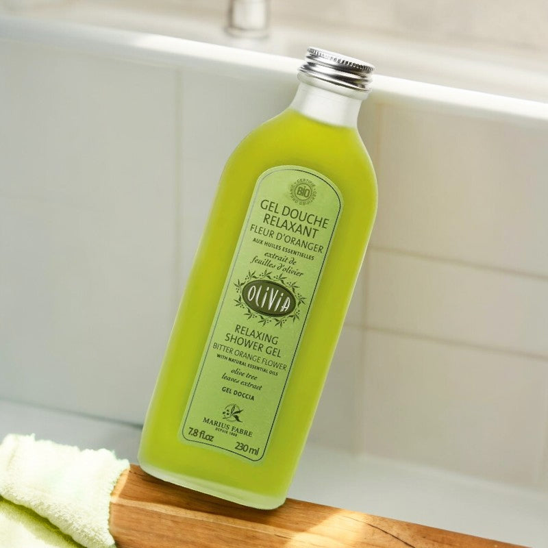 Entspannendes Bio-Duschgel mit Olive und Orangenblüte – 230 ml – Marius Fabre