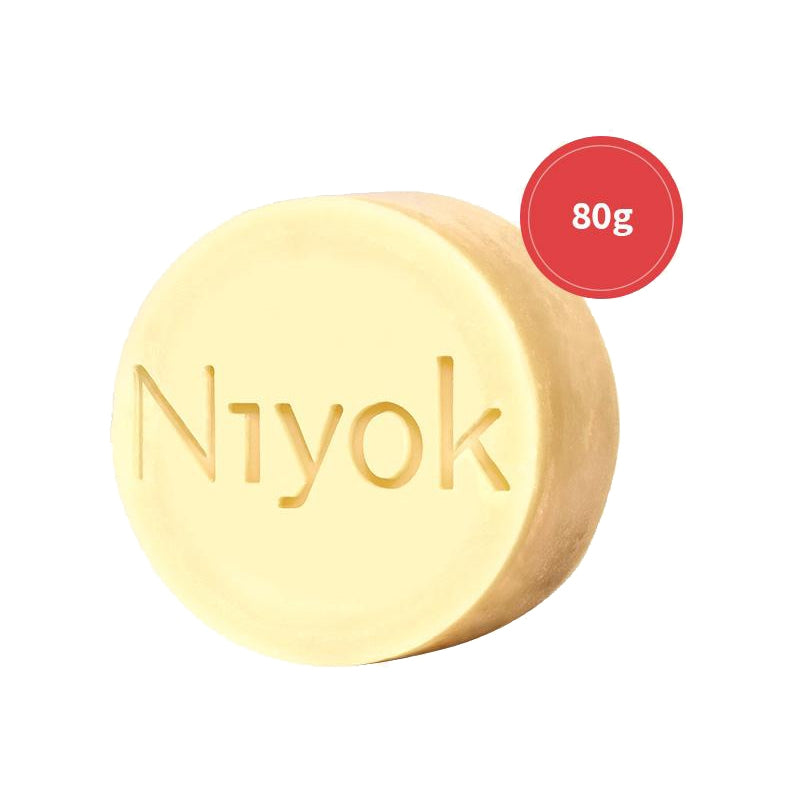 2-in-1 Natürliches Duschgel &amp; Fester Conditioner – Intensives Rot – 80 g – Niyok