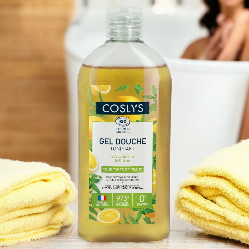 Gel douche tonifiant bio verveine citron 250 ml coslys 2