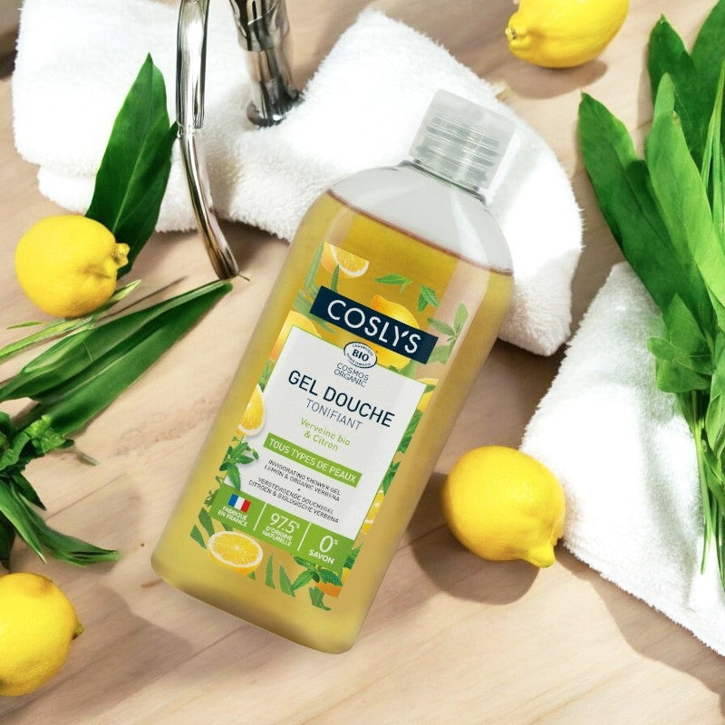 Gel douche tonifiant bio verveine citron 250 ml coslys 3