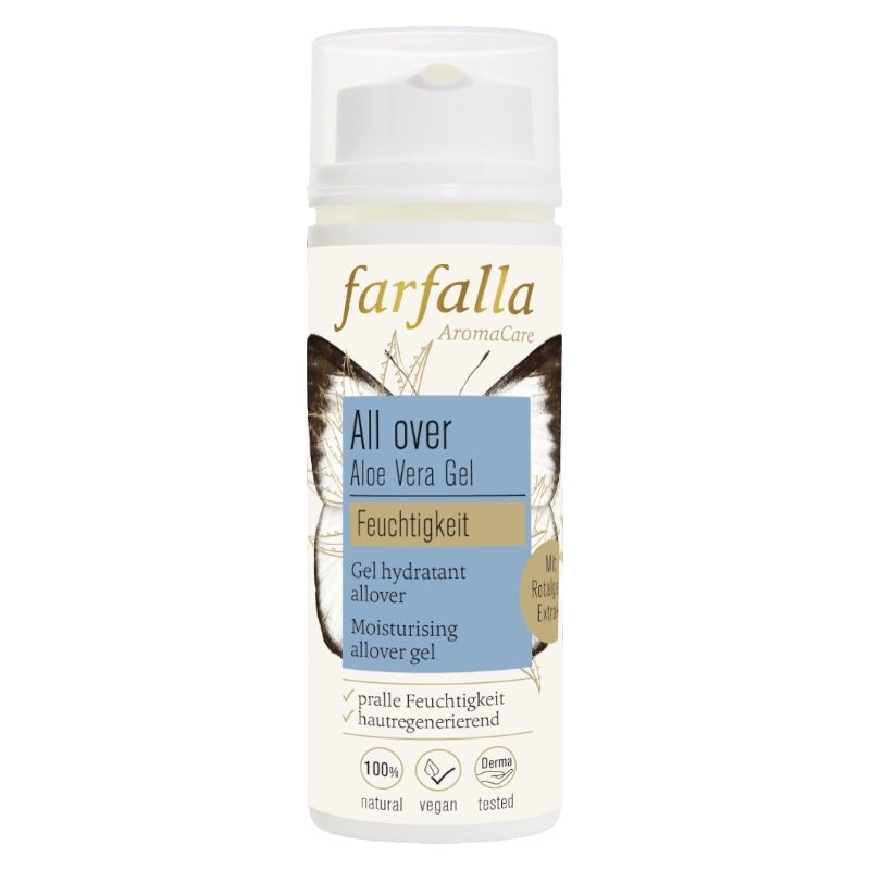 Feuchtigkeitsspendendes Gel für den ganzen Körper mit Bio-Aloe Vera – 50 ml – Farfalla