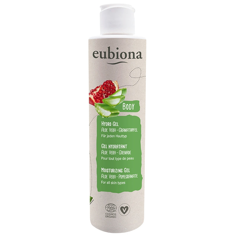 Bio-Feuchtigkeitsgel mit Aloe Vera und Granatapfel – 200 ml – Eubiona