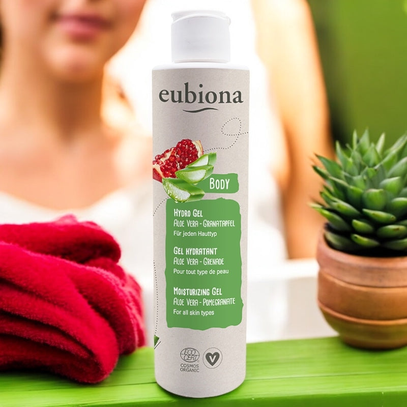 Bio-Feuchtigkeitsgel mit Aloe Vera und Granatapfel – 200 ml – Eubiona