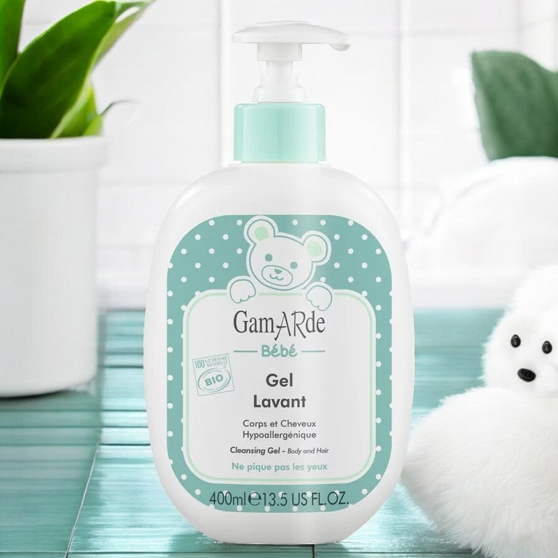 Gel lavant bébé BIO aloe vera & eau thermale - 400ml - Gamarde
