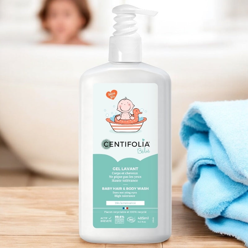 Bio-Babywaschgel &amp; Haarwaschgel mit Kamelie – 485 ml – Centifolia