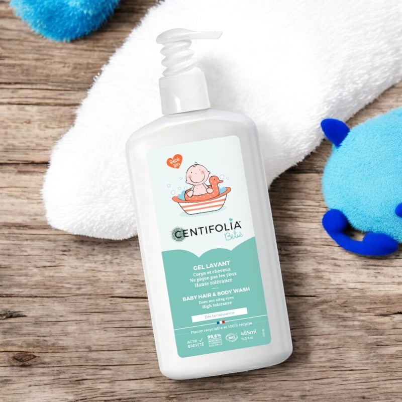 Bio-Babywaschgel &amp; Haarwaschgel mit Kamelie – 485 ml – Centifolia