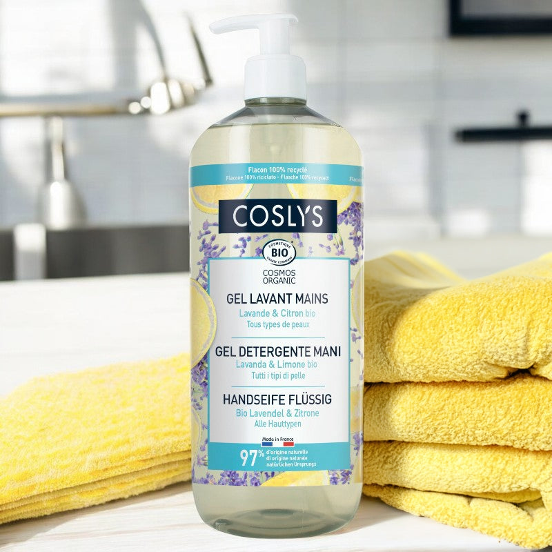 Gel lavant mains BIO lavande & citron - 1l - Coslys