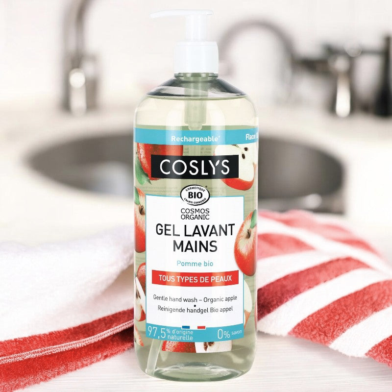 Gel lavant mains BIO pomme - 1l - Coslys