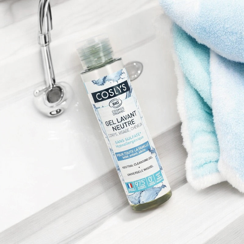 Gel lavant neutre corps, visage & cheveux BIO sans parfum - 100ml - Coslys