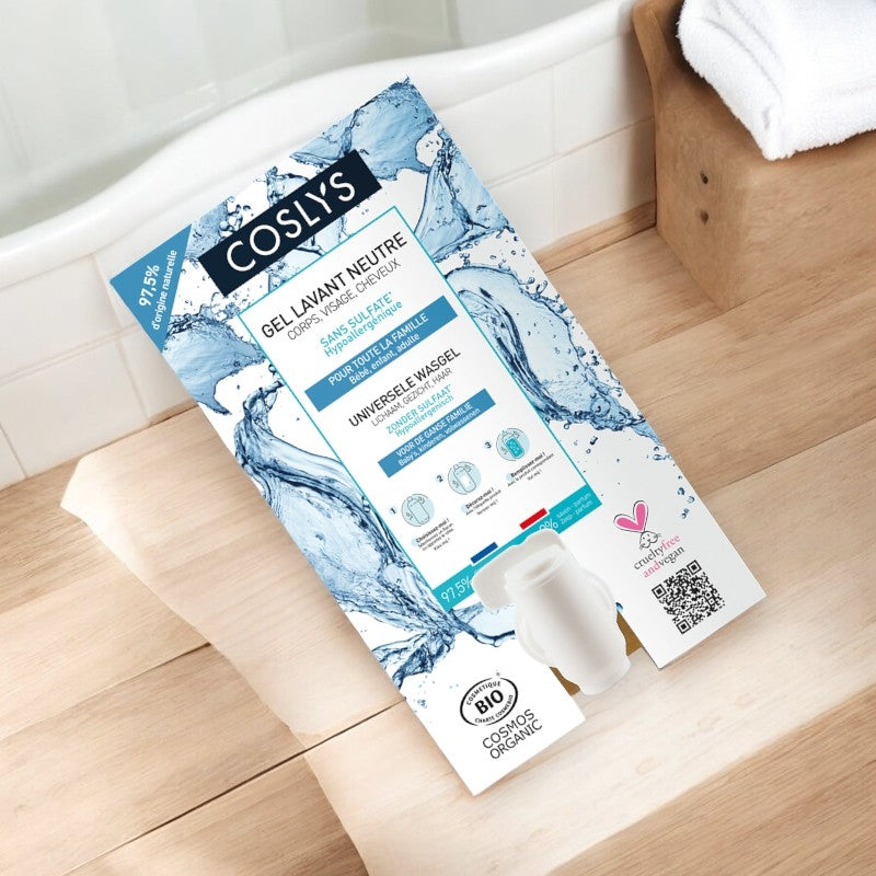 Bio-Waschgel für Körper, Gesicht und Haare, parfümfrei, neutral - 10 kg - Coslys