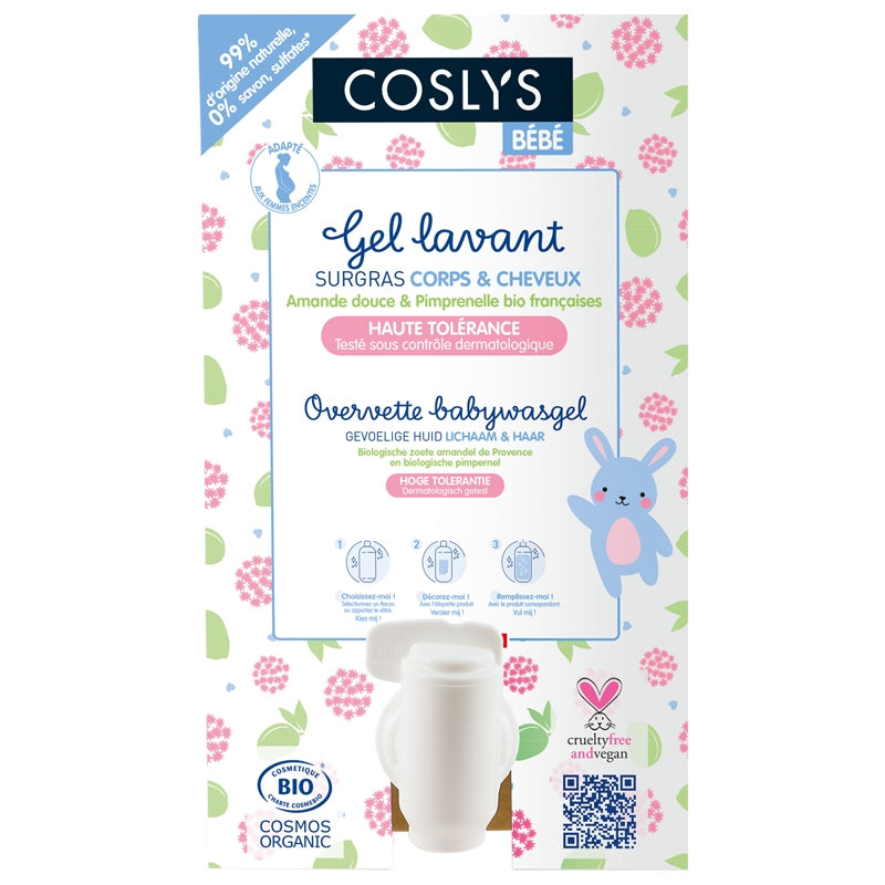Coslys Bio Extra-Reichhaltiges Baby-Reinigungsgel mit Wiesenknopf - 10 kg