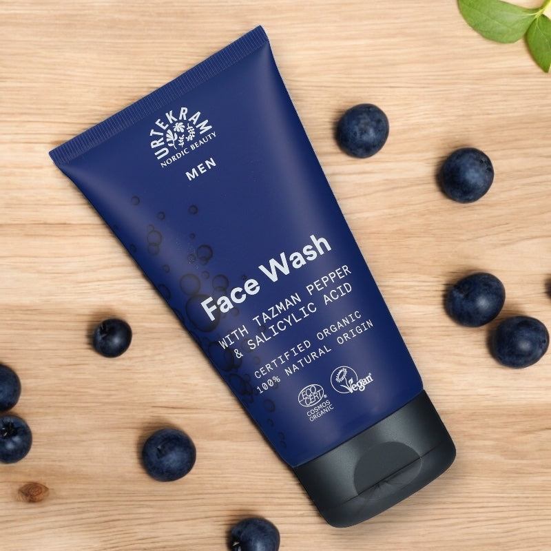 Gel nettoyant homme BIO acide salicylique - 150ml - Urtekram