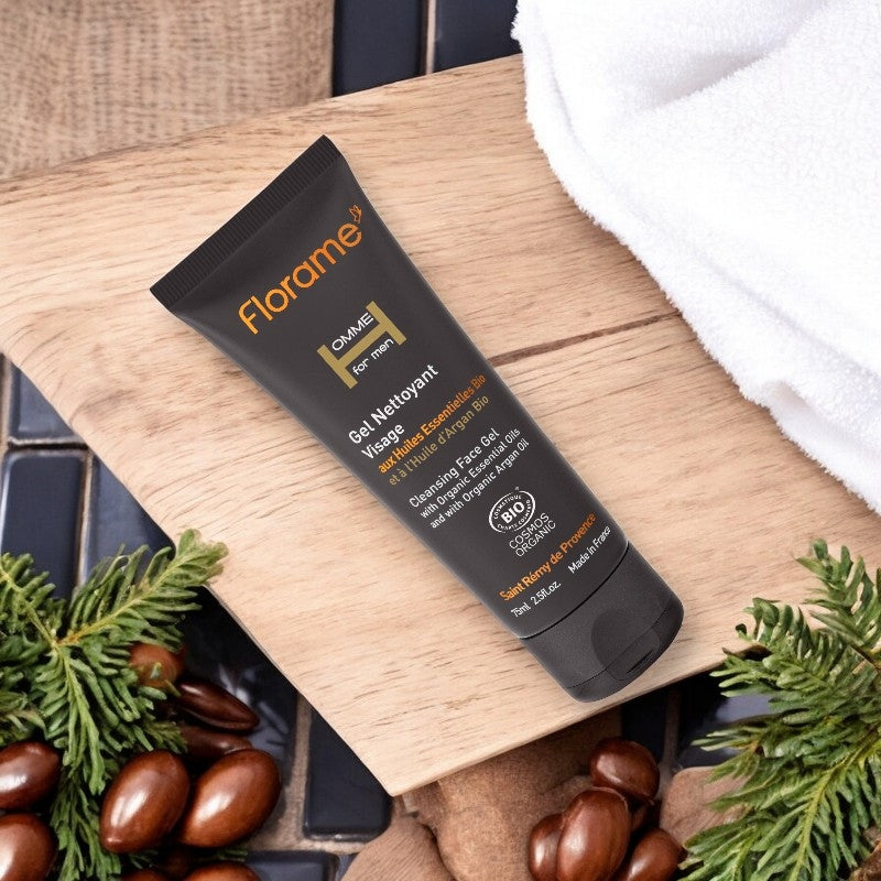 Gel nettoyant visage homme BIO cèdre & argan - 75ml - Florame