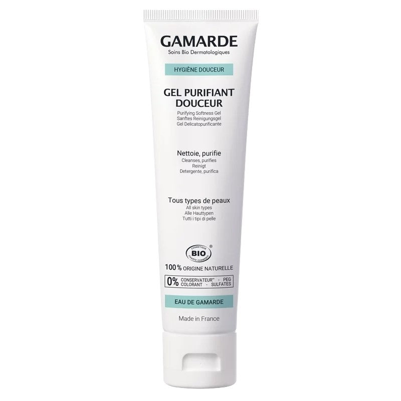 Gel purifiant douceur BIO géranium & eau thermale - 100g - Gamarde