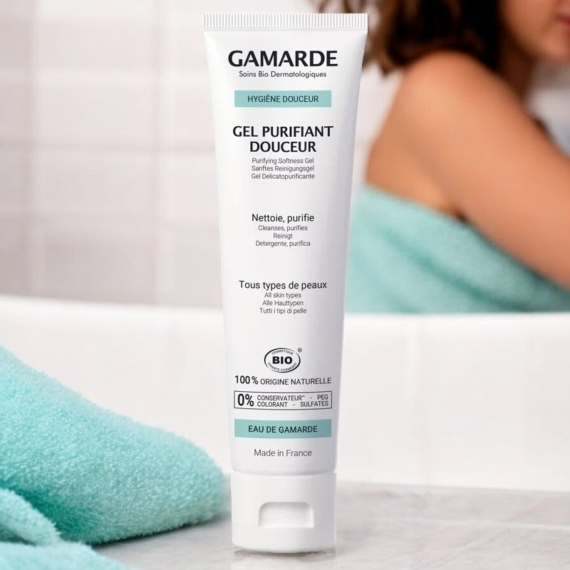 Gamarde Sanftes Reinigungsgel mit Bio-Geranie und Thermalwasser – 100 g