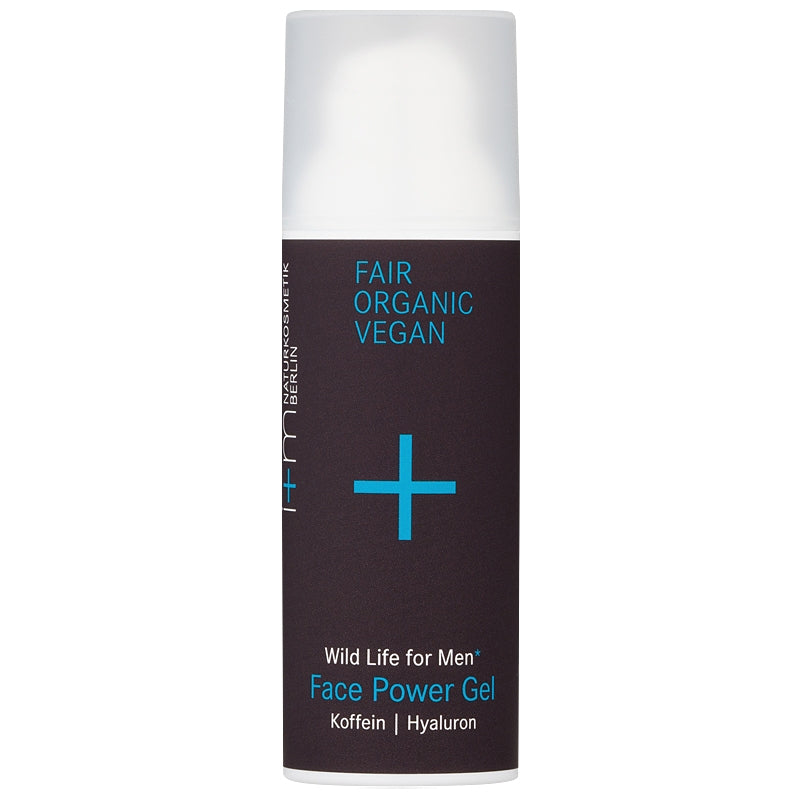 Starkes Bio-Gesichtsgel für Männer mit Koffein und Hyaluronsäure – 50 ml – i+m