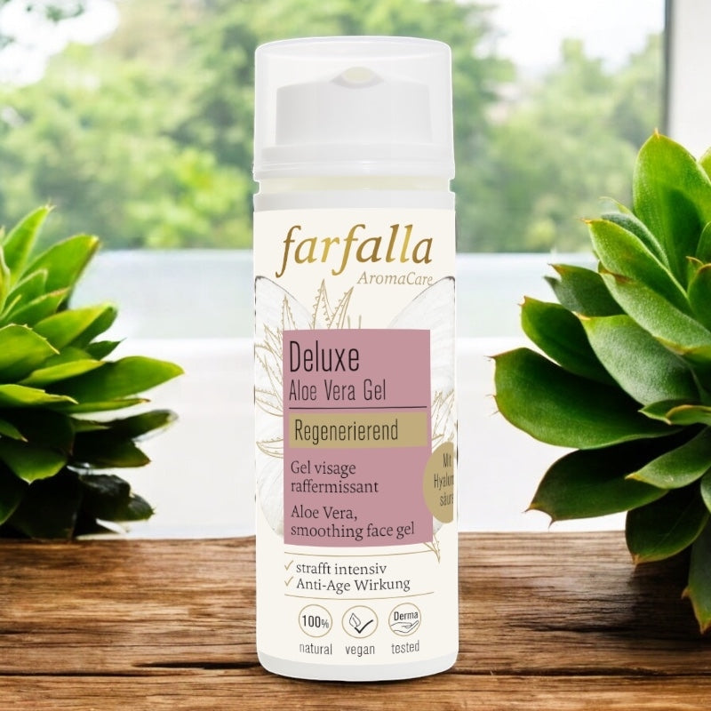 Luxuriöses, straffendes Gesichtsgel mit Bio-Aloe Vera – 50 ml – Farfalla