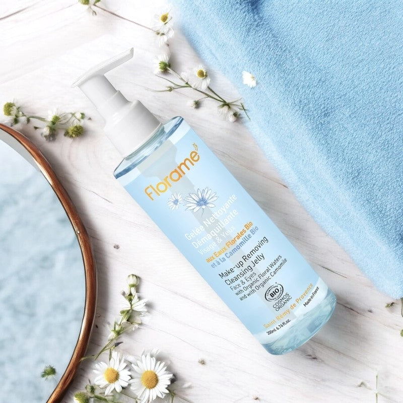 Gelée nettoyante démaquillante BIO camomille - 200ml - Florame