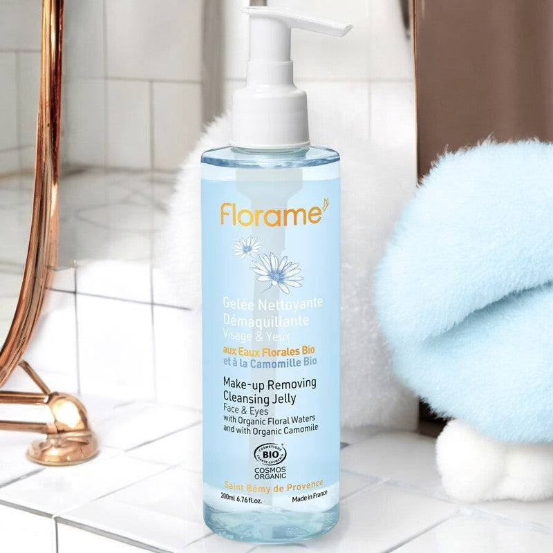 Gelée nettoyante démaquillante BIO camomille - 200ml - Florame