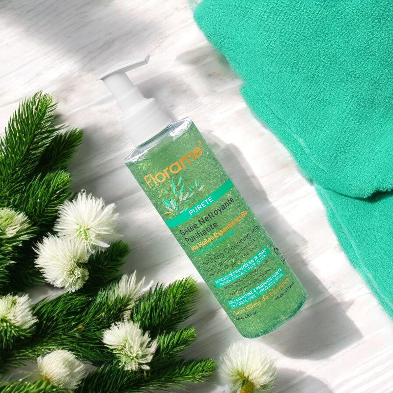 Gelée nettoyante purifiante BIO tea tree & hamamélis - 200ml - Florame