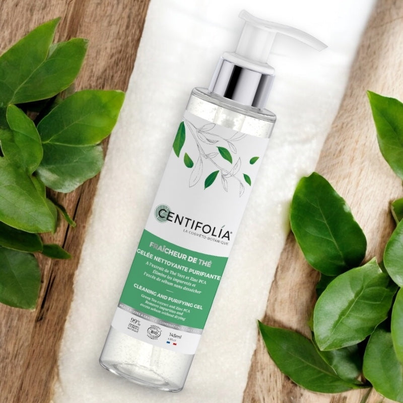 Gelée nettoyante purifiante BIO thé vert - 145ml - Centifolia