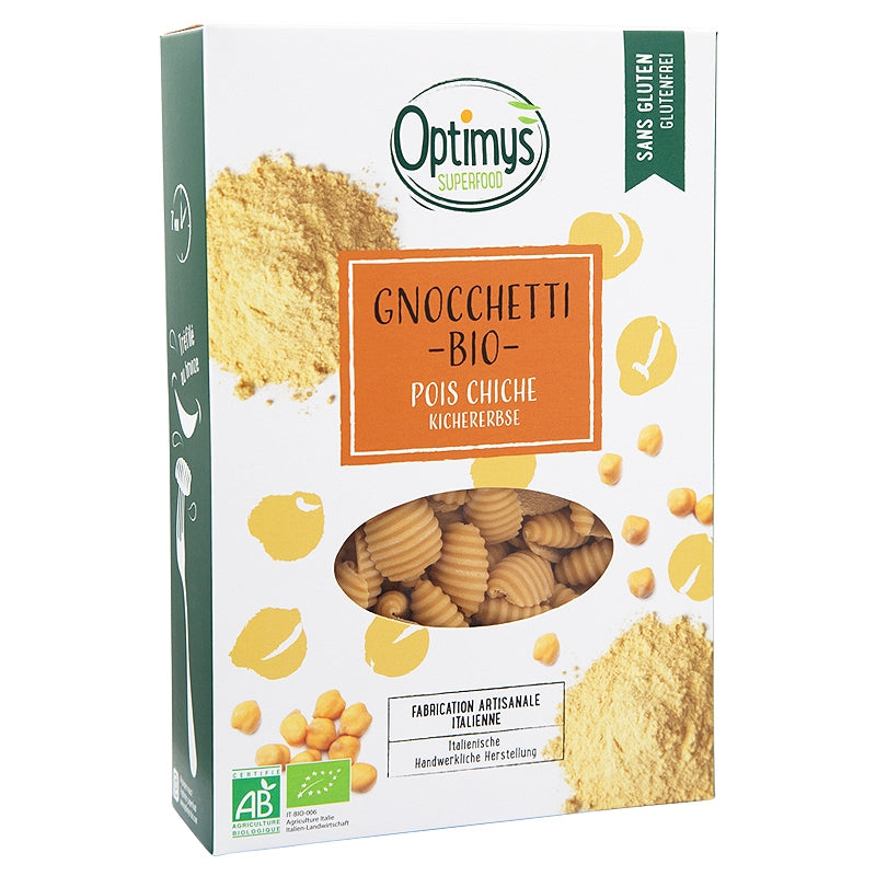 BIO-Kichererbsen-Gnocchetti – 250 g – Optimys