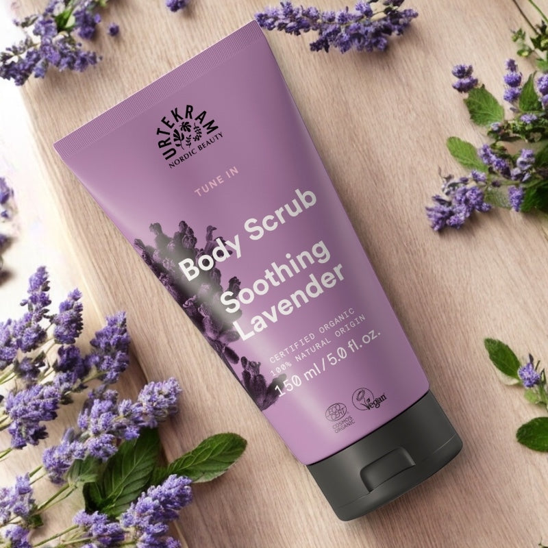 Gommage corporel rééquilibrant BIO lavande violet - 150ml - Urtekram