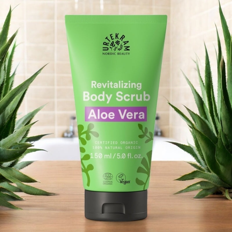 Regenerierendes Bio-Körperpeeling mit Aloe Vera – 150 ml – Urtekram