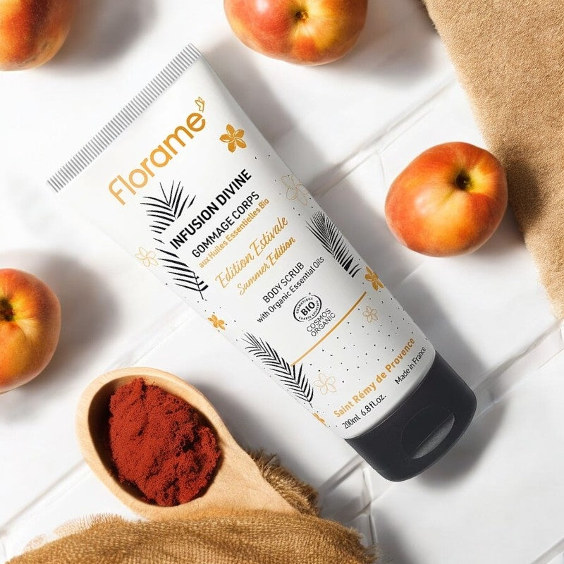 Bio-Aprikosen- und Rhyolith-Körperpeeling – 200 ml – Florame