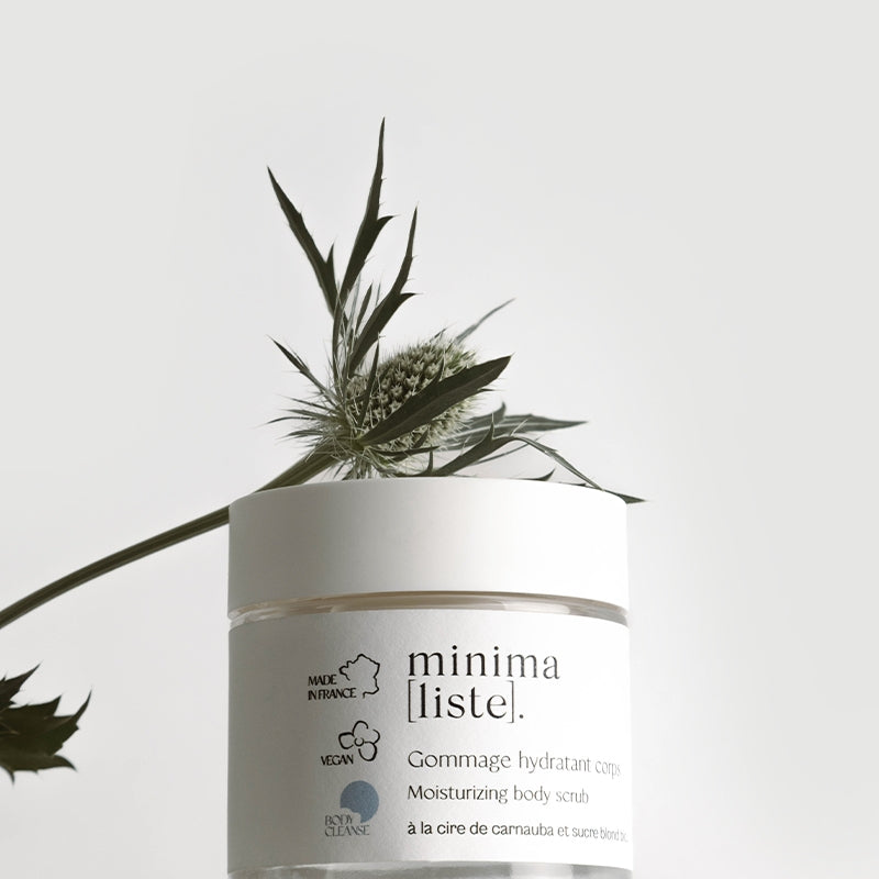 Gommage hydratant corps bio carnauba sucre 100 ml minimaliste 3