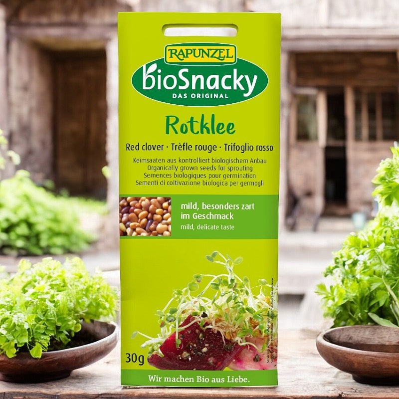 Graines à germer de trèfle rouge BIO - 30g - Rapunzel bioSnacky