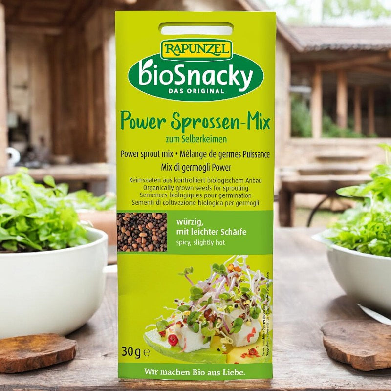 Graines à germer mélange de germes puissance BIO - 30g - Rapunzel bioSnacky