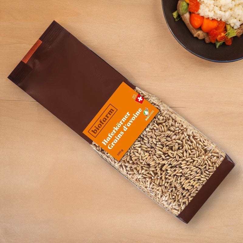 Graines d'avoine suisse BIO - 500g - Biofarm