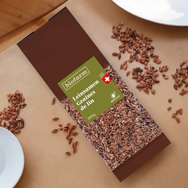 Graines de lin suisse BIO - 200g - Biofarm