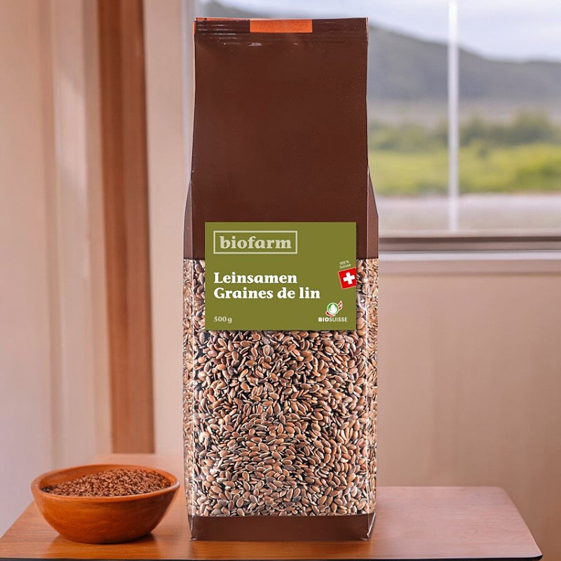 Graines de lin suisse BIO - 500g - Biofarm
