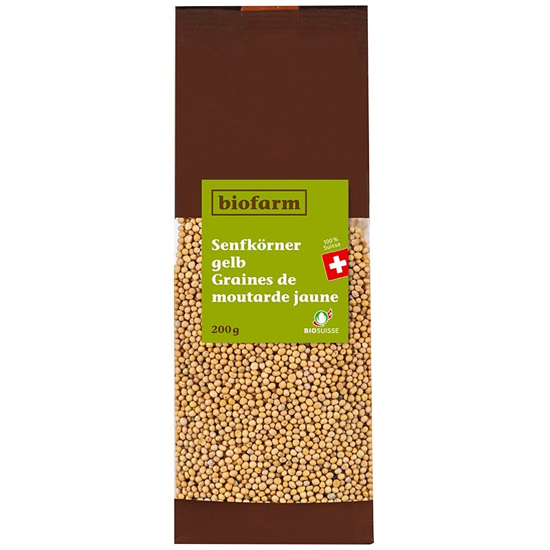Graines de moutarde jaune suisse BIO - 200g - Biofarm