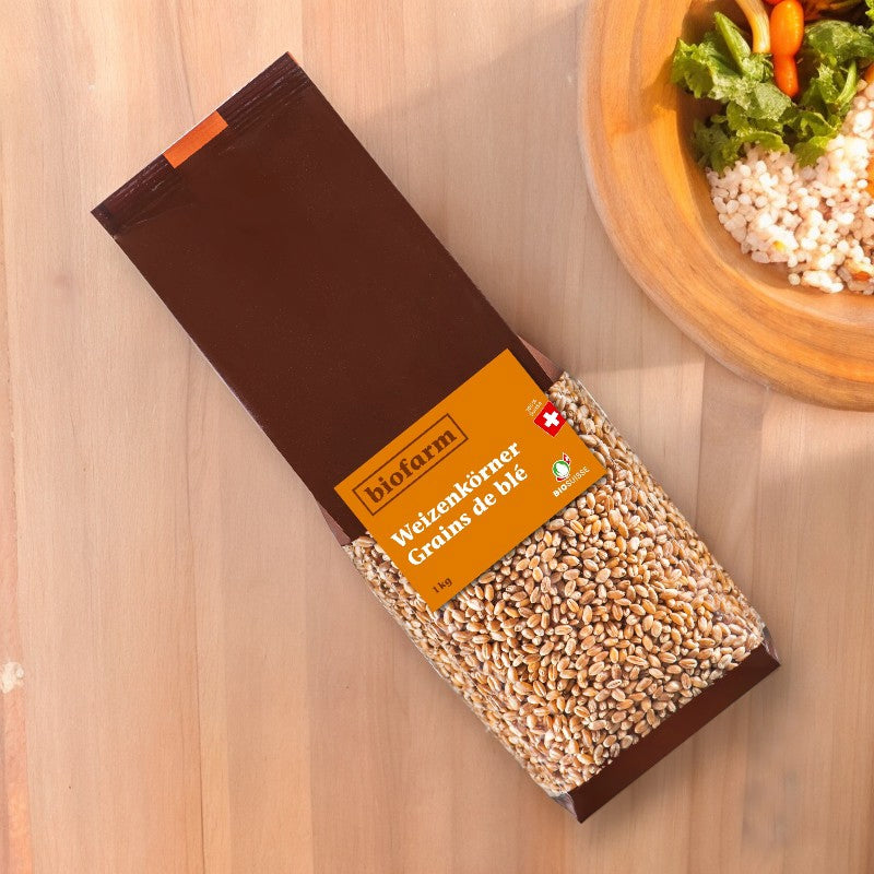 Grains de blé suisses BIO - 1kg - Biofarm