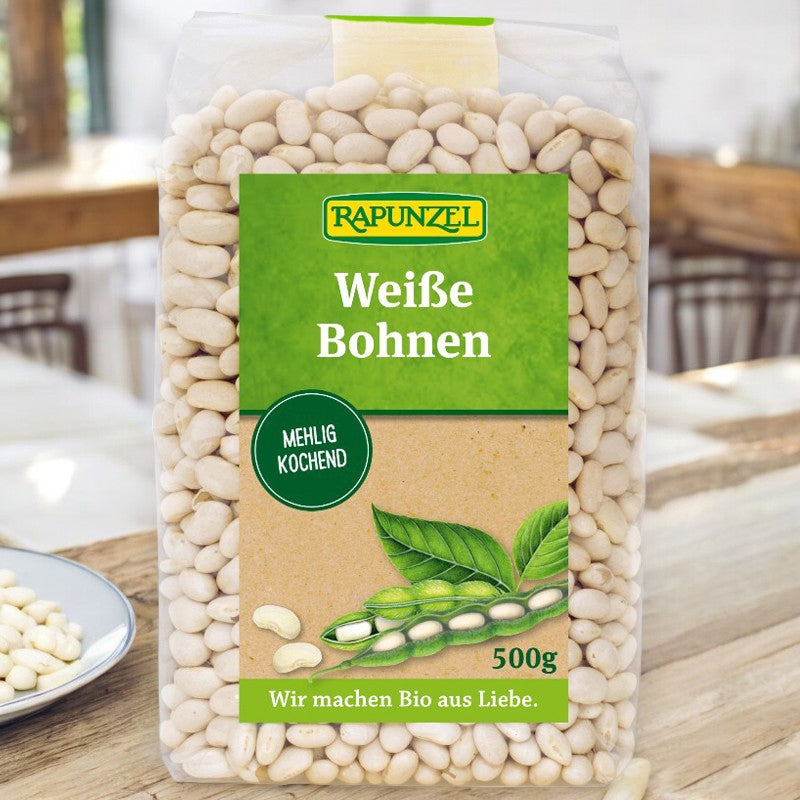 Bio-weiße Bohnen - 500 g - Rapunzel