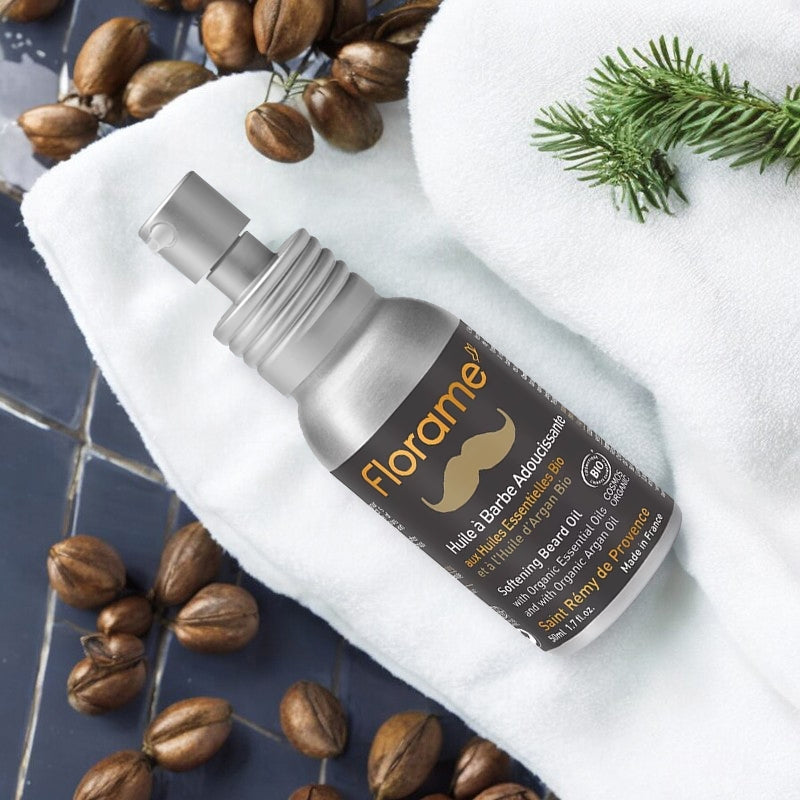 Florame Bio-Bartöl mit Zeder und Arganöl für Männer – 50 ml