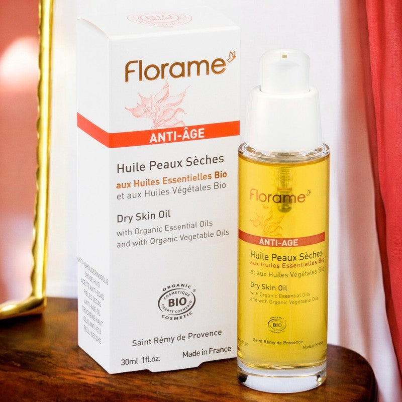 Bio-Anti-Aging-Öl für trockene Haut – 30 ml – Florame